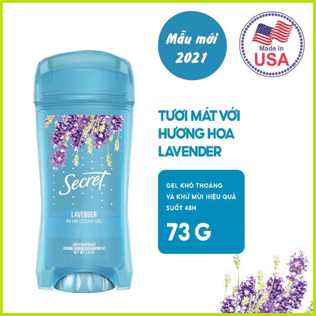 Lăn khử mùi nữ Secret Clear ɡel 73g