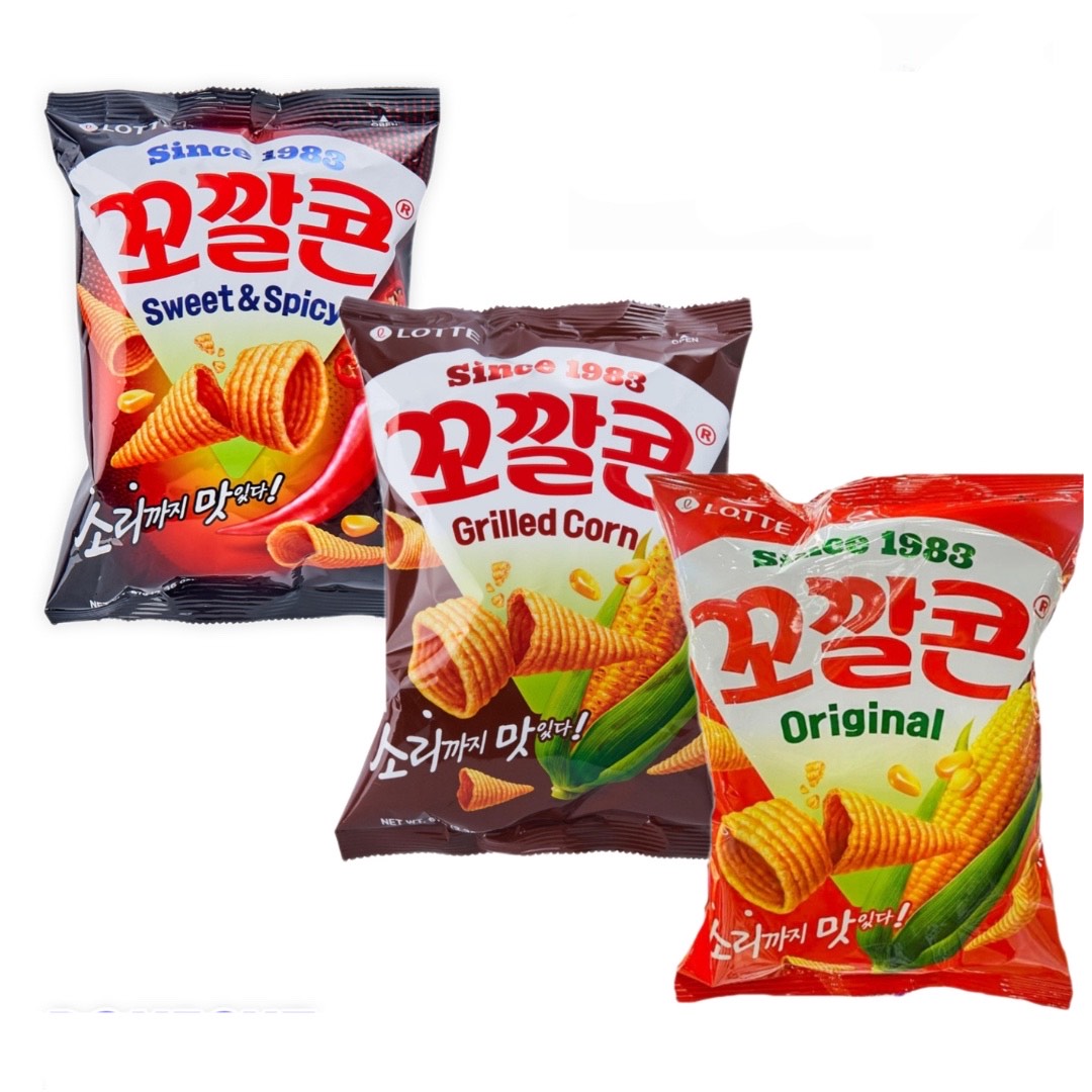 Snack Bắp Nón Hàn Quốc 67g (vị bắp nướng,cay ngọt và truyền thống)