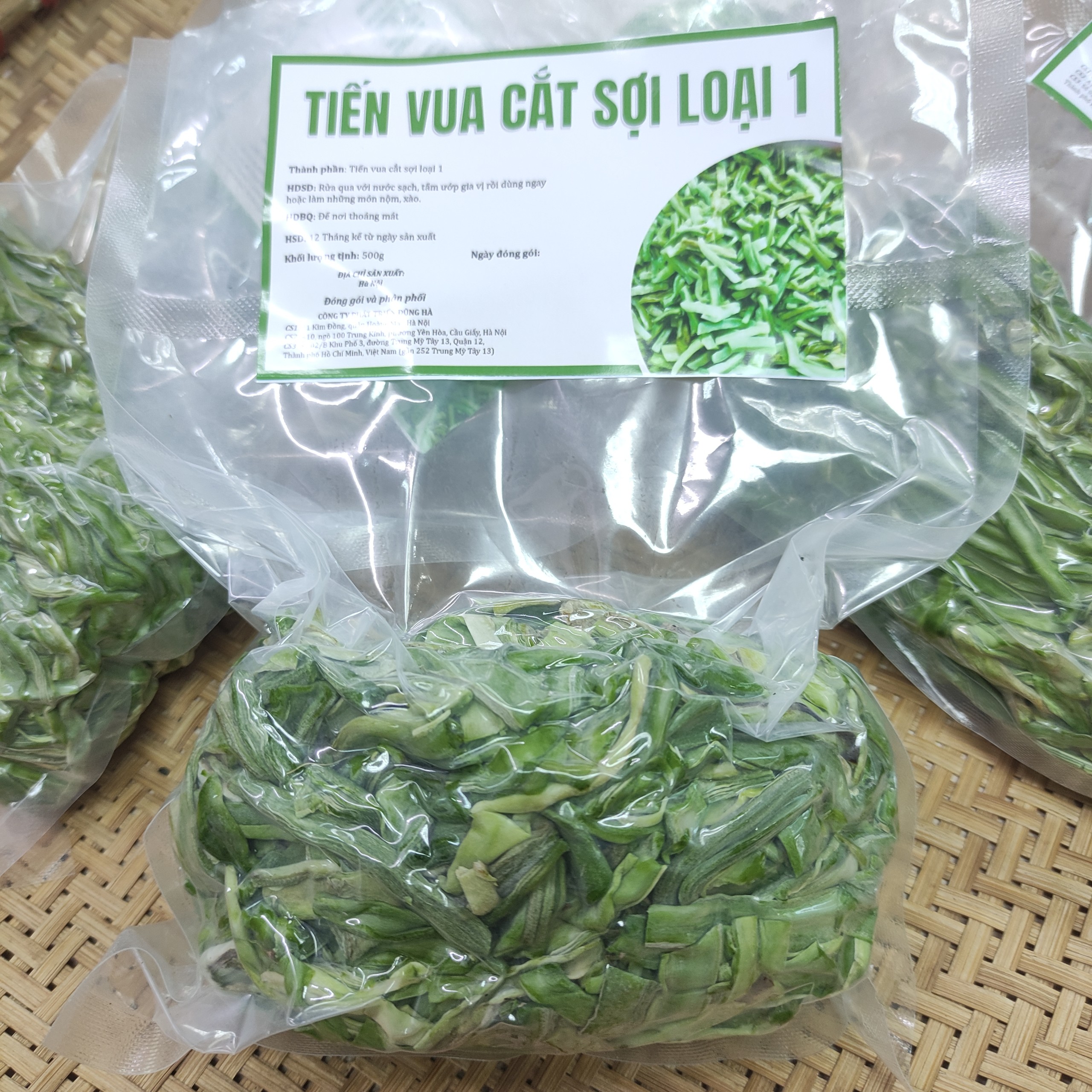 Rau tiến vua cắt sợi hàng Việt Nam chất lượng cao