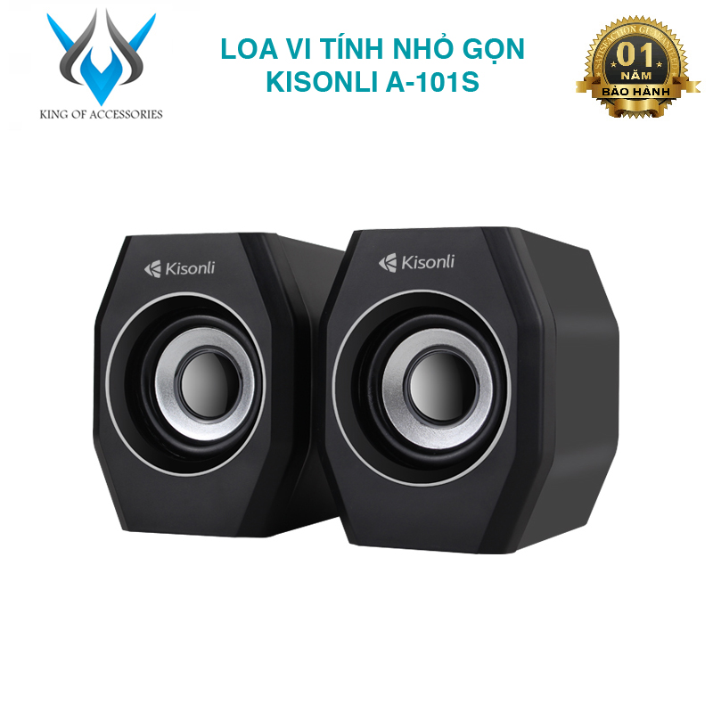 Loa vi tính 2.0 kisonli a-101s thiết kế nhỏ gọn âm thanh hay phụ kiện 1986