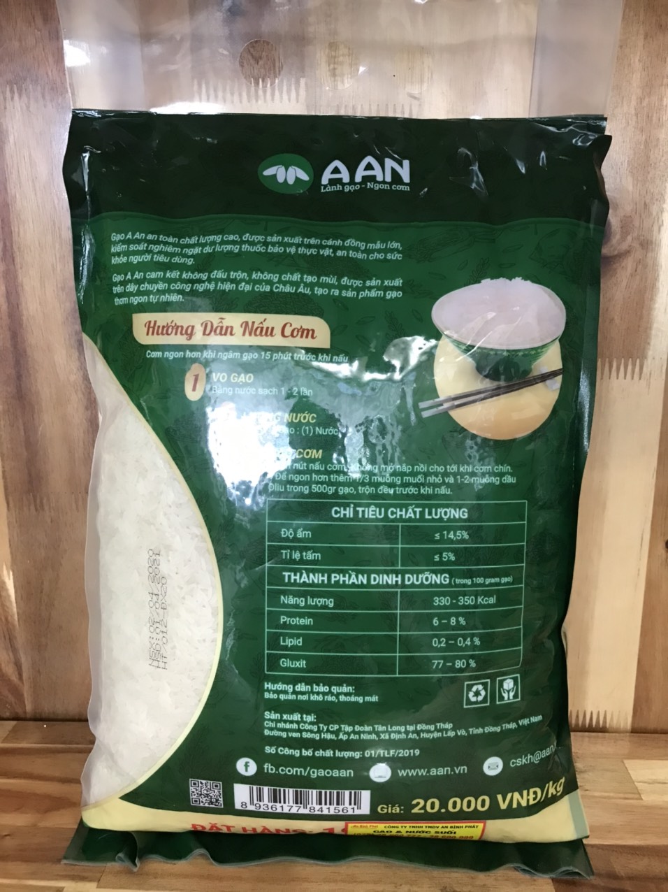 GẠO ST21 AAN -gạo dẻo thơm -bao 5kg