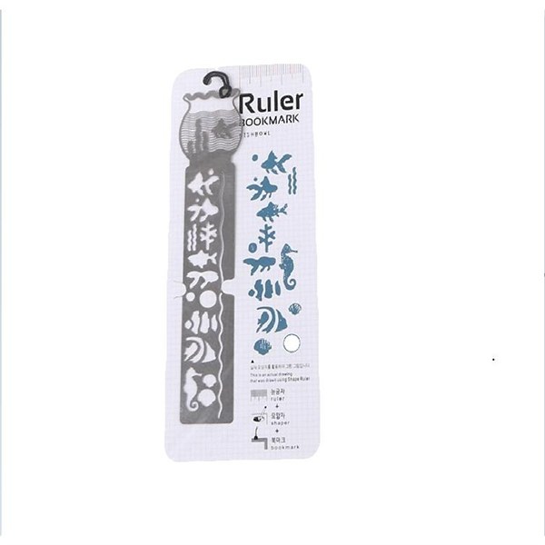 Thước Vẽ Trang Trí Ruler Bookmark - Hot - Air Balloon
