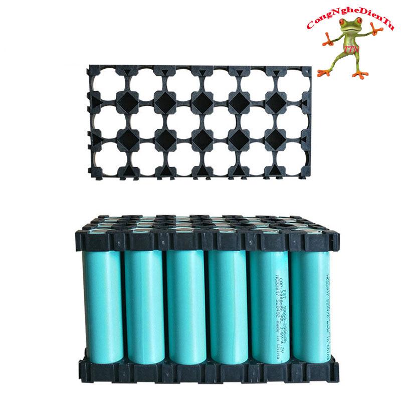 10 Khung Cố Định Pin 18650  3p  (1 khung có 3 ngăn)