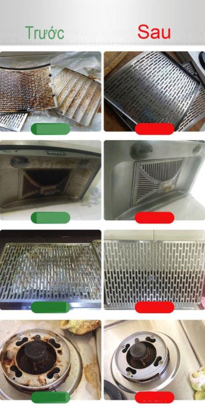 CHAI XỊT VỆ SINH NHÀ BẾP LOẠI LỚN 500ML bình bọt tuyết dung dịch rửa phòng bếp núc làm sạch khu vực bếp lò bếp ống thông khói tẩy vết bẩn dơ bám lâu ngày chất tẩy ố thức ăn nấu nướng sạch bóng bề mặt chống khuẩn
