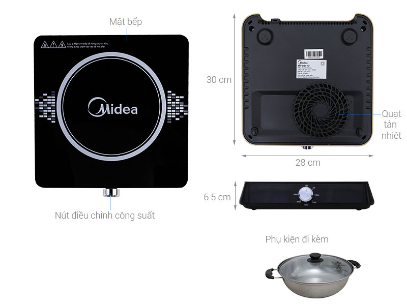 Bếp điện từ Midea MI-K1917EF