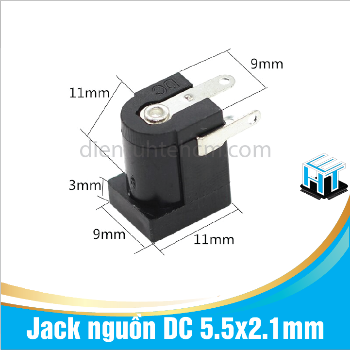 Jack nguồn DC - Size 5.5x2.1mm ( DC-005)
