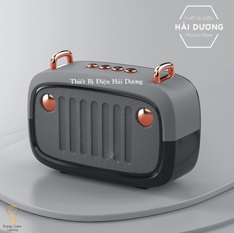 Loa Bluetooth Di Động BS-32D Tích Hợp Đài FM - Khe Cắm Thẻ Nhớ - USB - Dung Lượng Pin Lớn - Nhiều Màu Sắc