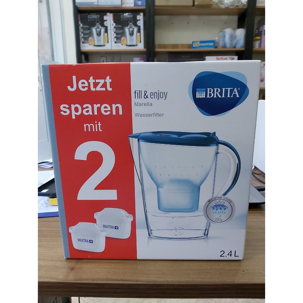 [Sẵn 2 lõi lọc Made in Germany] Bình lọc nước Brita 2.4L