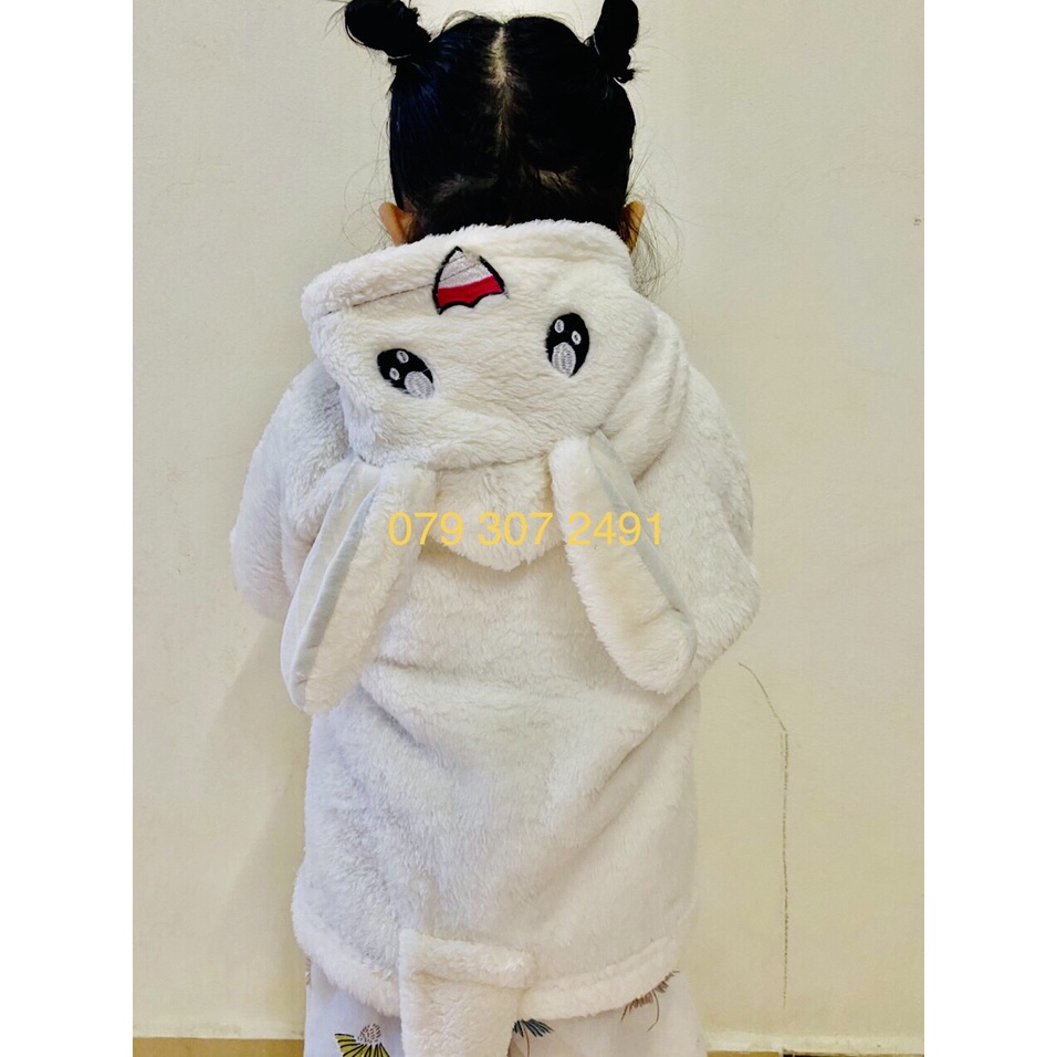 Áo khoác lông tai thỏ cho bé 8-18kg