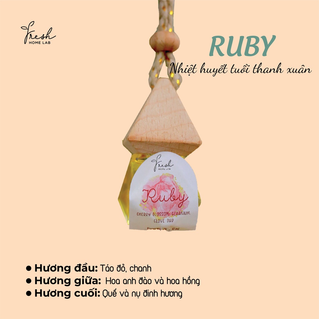 Tinh dầu treo thiên nhiên nhiều mùi hương - Fresh Home Lab