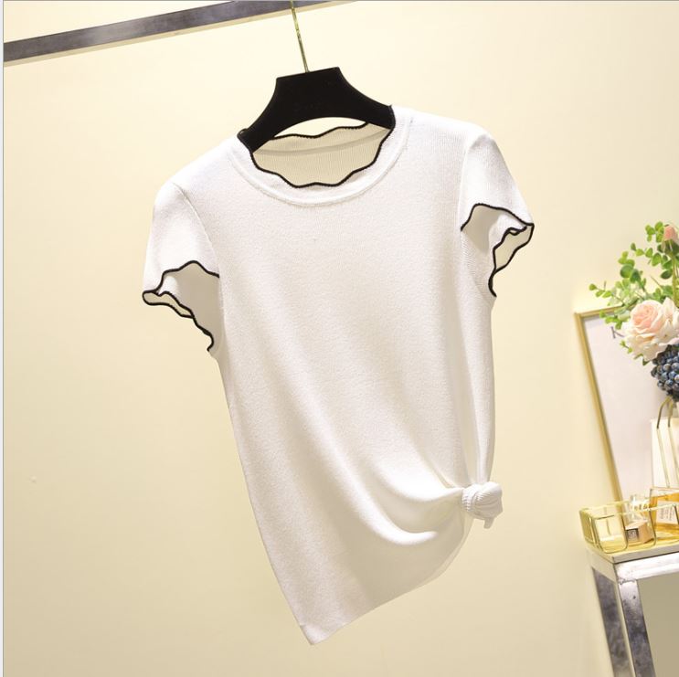 Áo Crop-Top cuốn biên