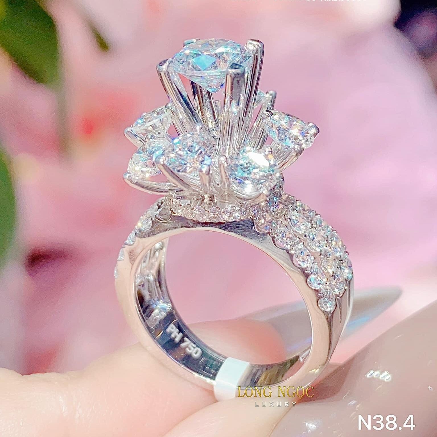 Beautiful women ring, white gold ring, sterling silver ring, luxury Phale ring, luxury diamond ring, 24K non gold ring, wedding gold ring, feng Shui stone ring Women fashion ring Royal metal peacock ring-jewelry Gado v897 non-black promise