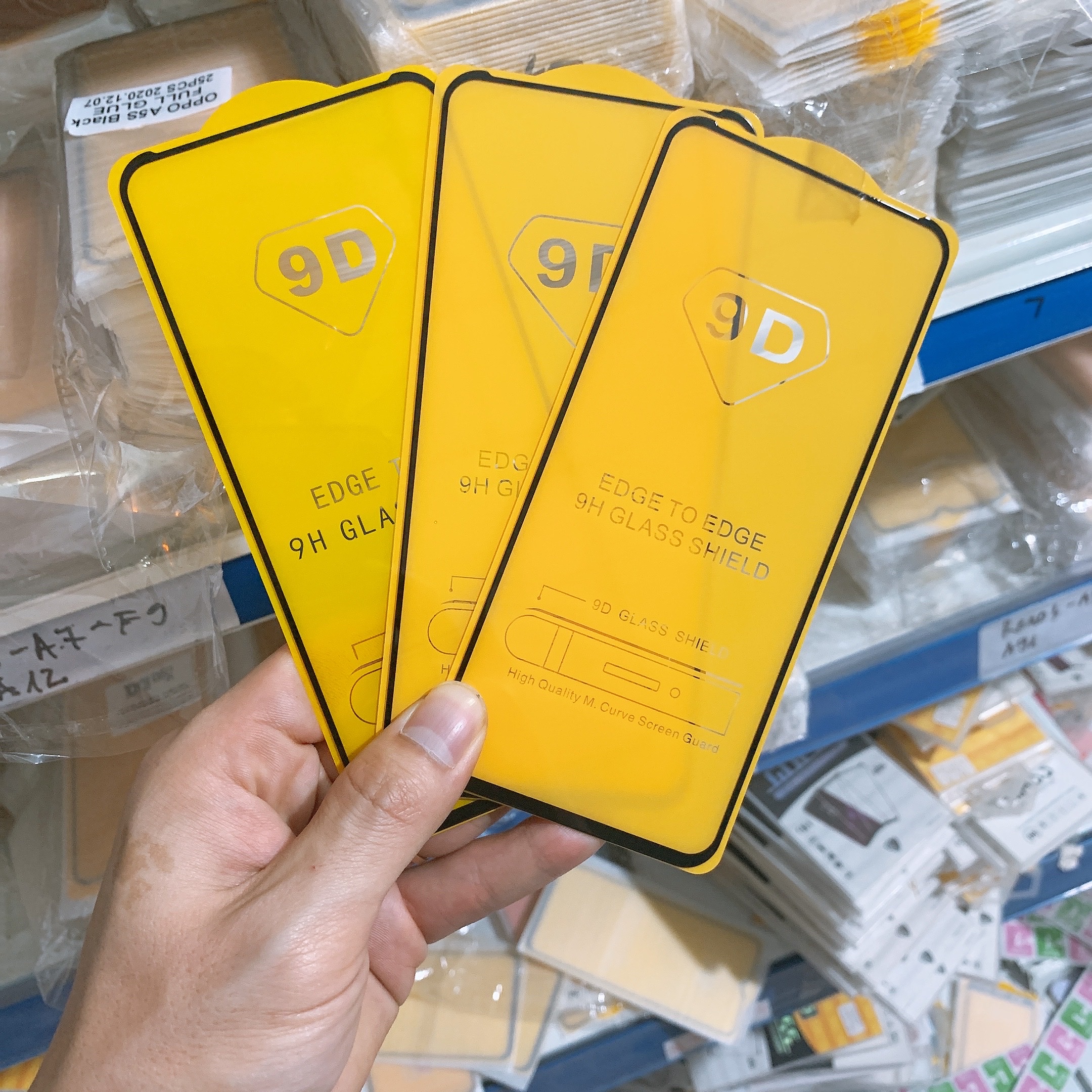 Kính cường lực 9D Oppo Full Màn hình A31 A52 A53 A54 A55 A57 A58 A71 A72 A74 A76 A77s A78 A83 A92 A93 A94 A95 A96 2020 cao cấp - Độ cứng 9H - Vát cạnh tràn viền - Tặng kèm bộ giấy lau Màn hình