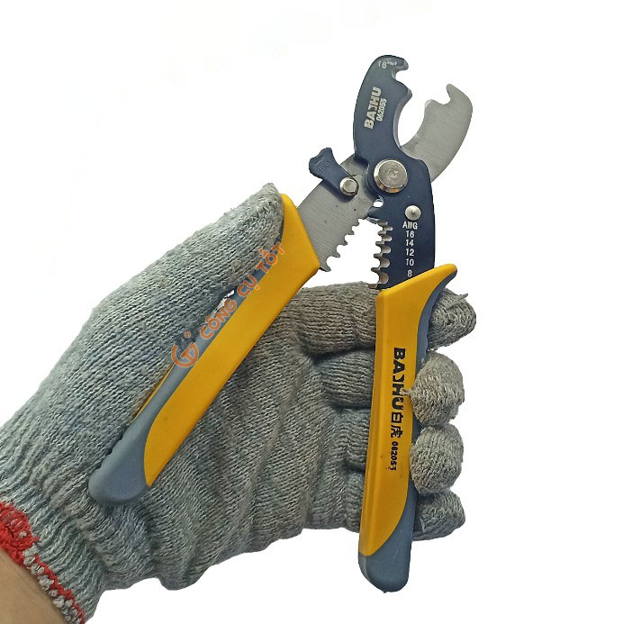 Kềm cắt tuốt dây điện BAIHU 180mm