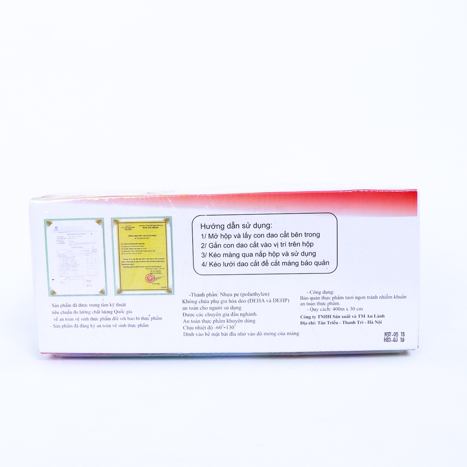 Màng bọc thực phẩm PE An lành Cuộn 400m x 30cm