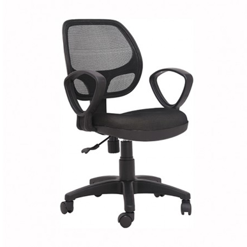 [Freeship] Ghế xoay văn phòng IBIE IB501 lưng lưới, chân nâng hạ, nệm dầy tạo khối bọc vải cao cấp êm ái, thoáng mát, phù hợp với nhân viên hoặc làm việc tại nhà