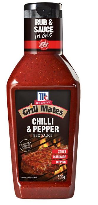 BBQ MCCormick Grill Mates 500gr - Chili & Pepper