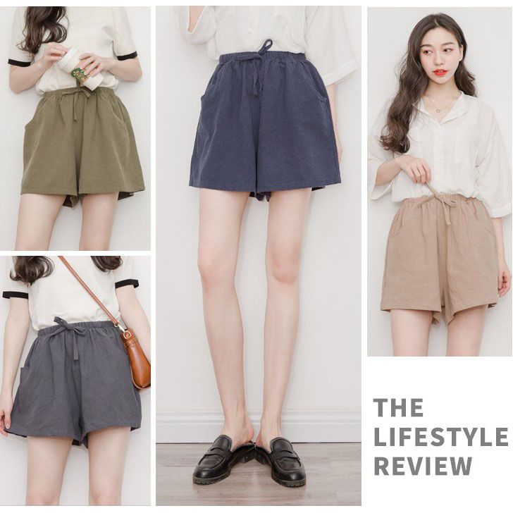 Quần short nữ, quần đùi nữ vải đũi siêu mát