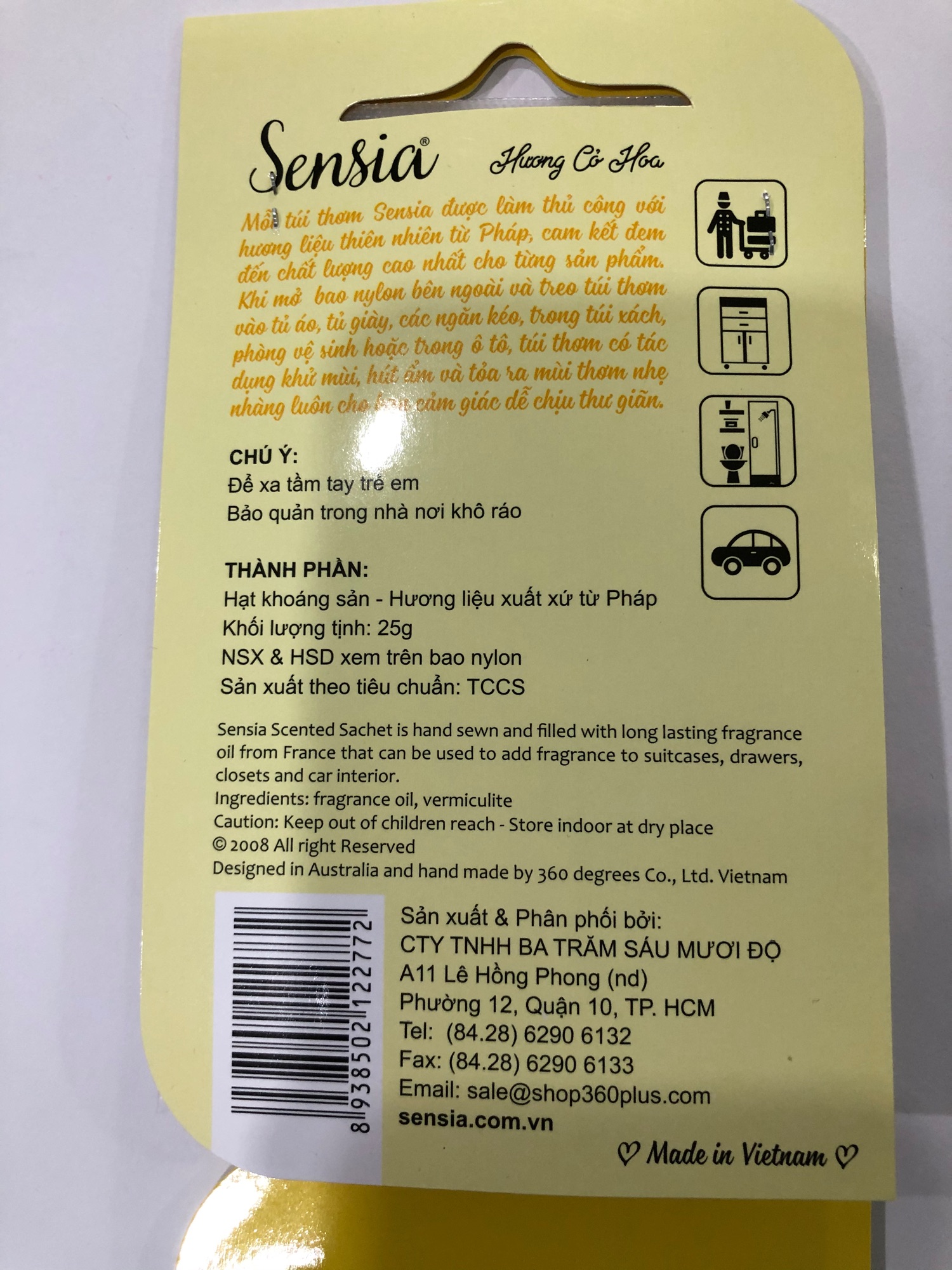 Túi thơm Hương Cỏ Hoa 25g