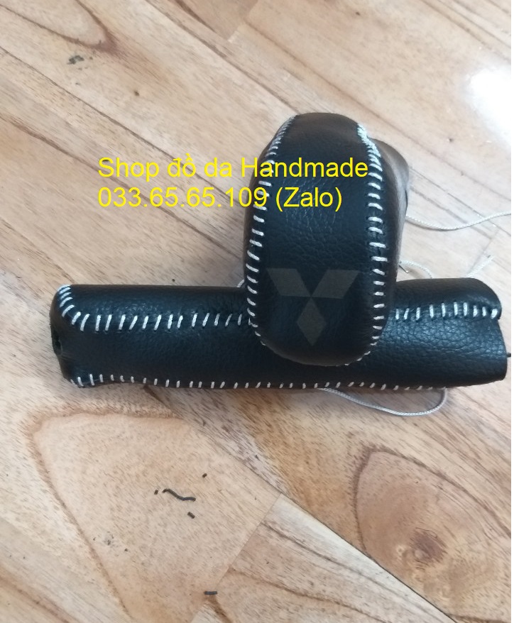 Bọc da cần số + phanh tay xe Xpander số tự động (AT)