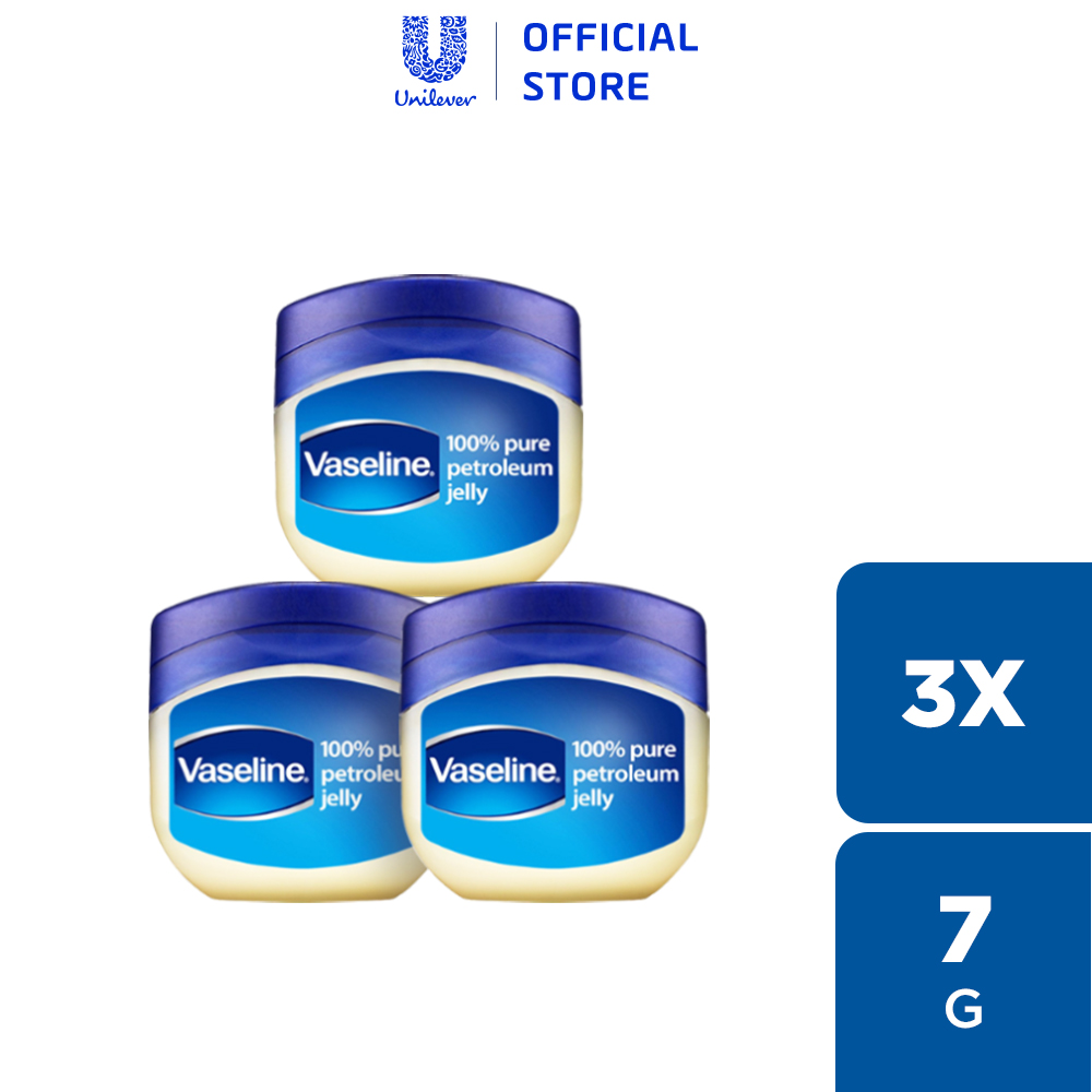 Combo 3 Sáp dưỡng ẩm Vaseline Petroleum 50ml (42gx3)