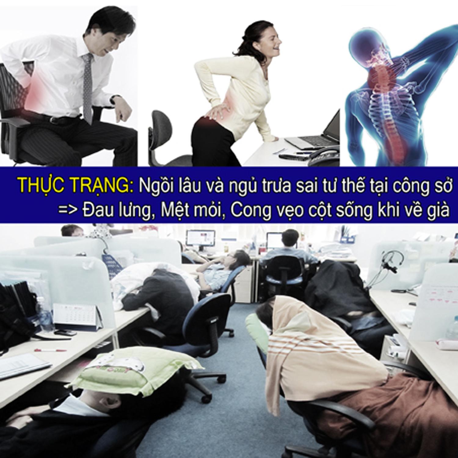 GHẾ NGỦ VĂN PHÒNG-GN.01 (MÀU ĐEN)