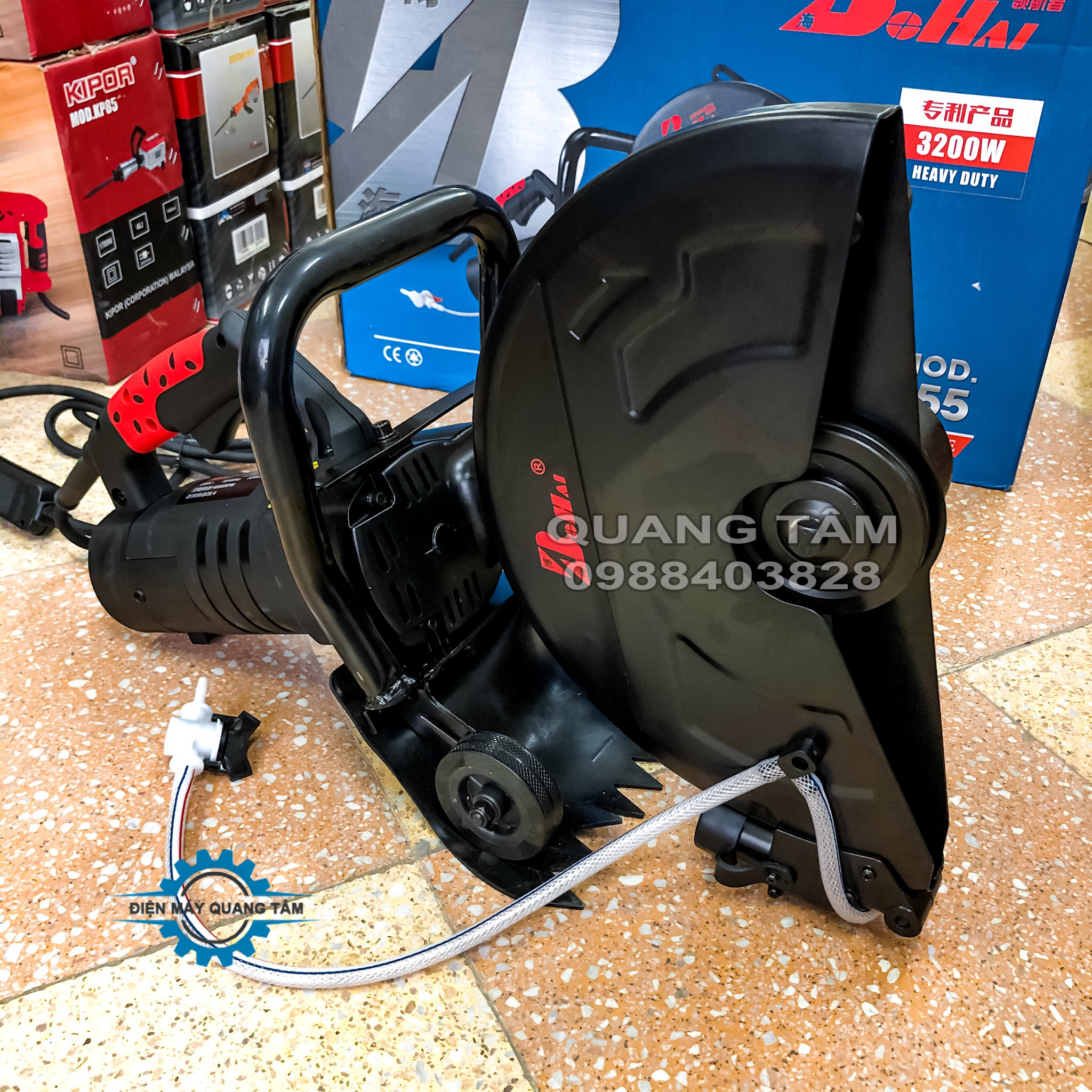 [Trả góp 0%] Máy Cắt Bê Tông Chuyên Dụng BoHai 355mm (Cắt Sâu 12cm)