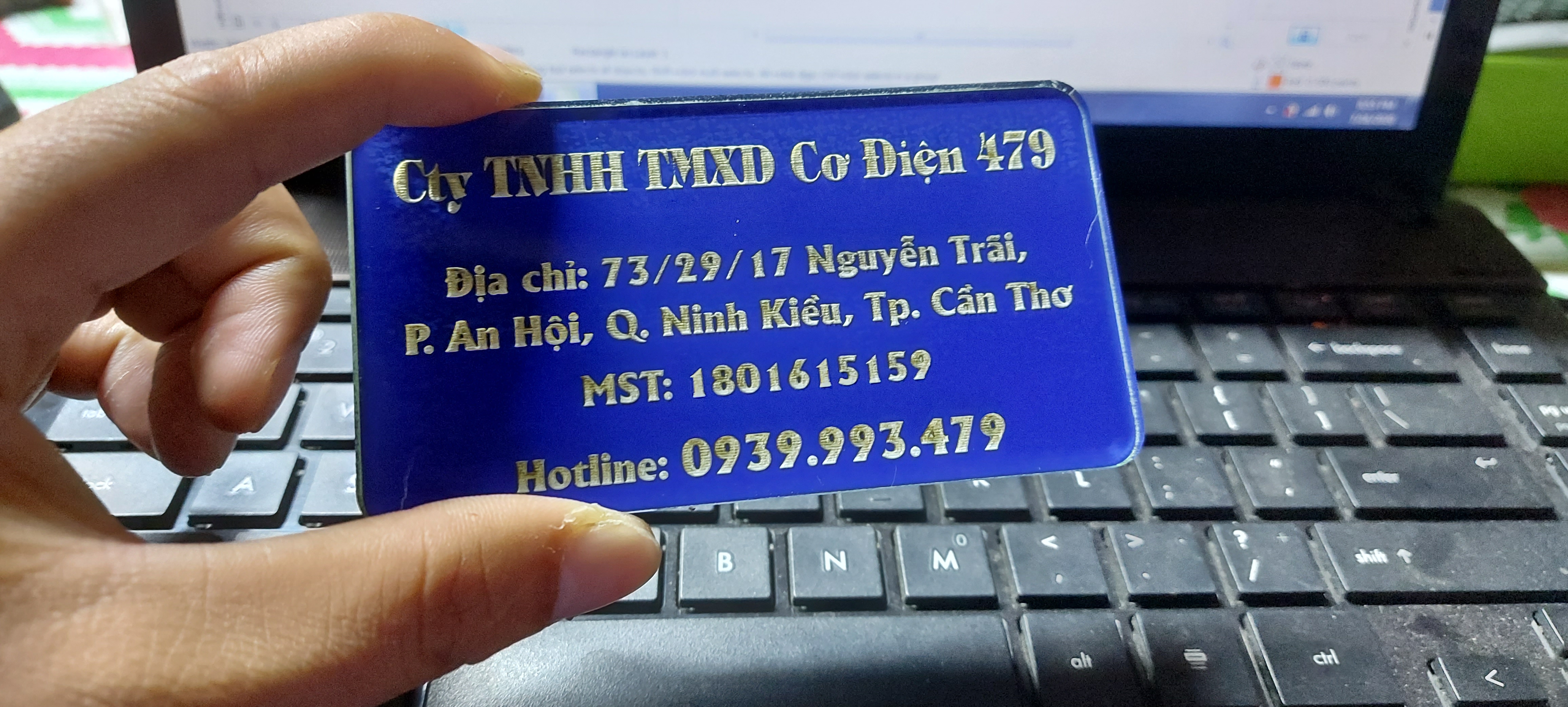 Combo 10 bảng tên mica 109x60