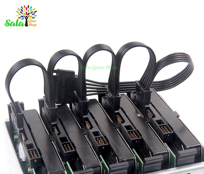 Cáp chia nguồn Sata 1 ra 5 cấp nguồn ổ HDD-SSD