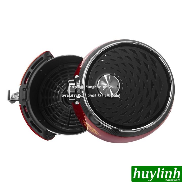 [HCM]Nồi chiên không dầu Magic Korea A-802 - 4.6 lít [Đỏ - Đen]
