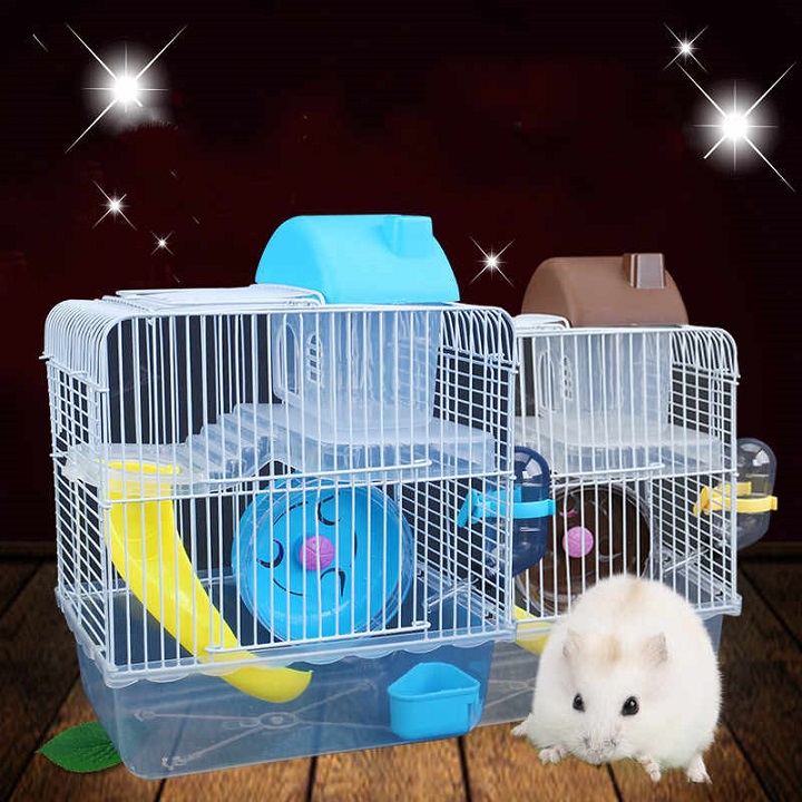 Lồng chuột hamster đầy đủ phụ kiện [ MUA LỒNG TẶNG THỨC ĂN ] [ Sản phẩm và phụ kiện như hình ]