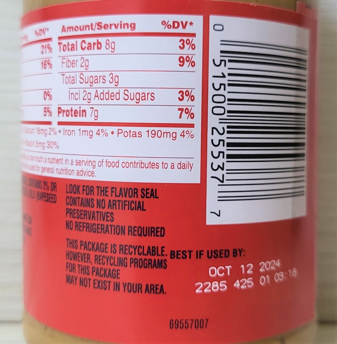 JIF (hộp 454g – NẮP XANH) BƠ ĐẬU PHỘNG MỸ Extra Crunchy Peanut Butter