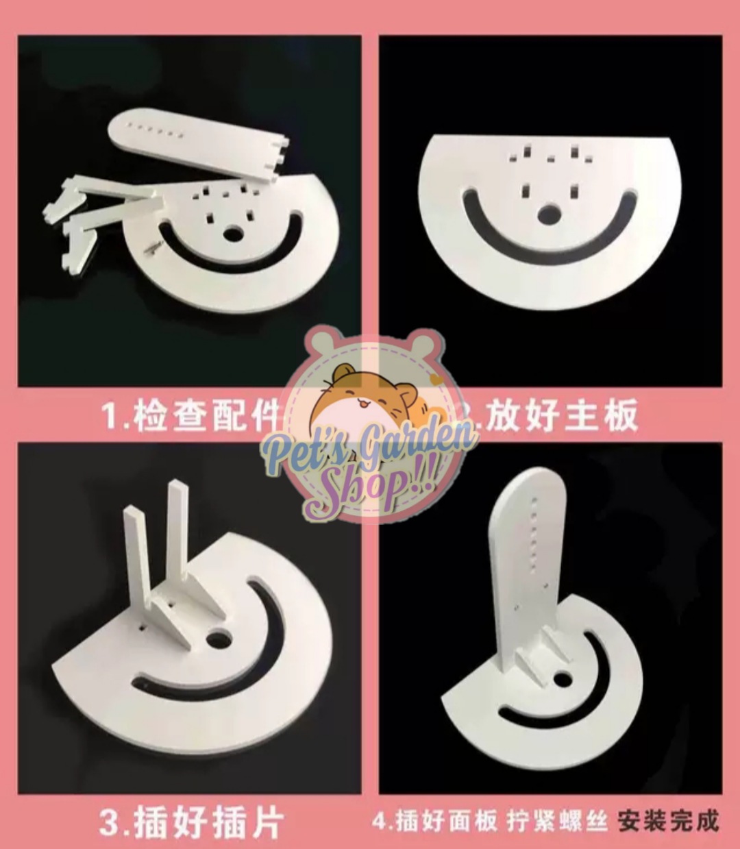 Đế wheel gỗ lắp ráp cho hamster
