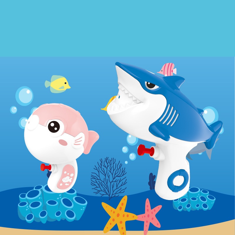 Sung phun nước sung đồ chơi hình cá mập cá nóc