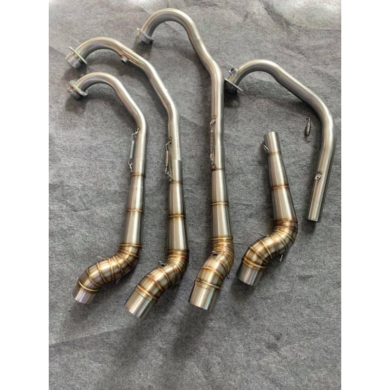 Cổ pô 2 khúc 304 from stb gắn lon tăng mọi dòng xe