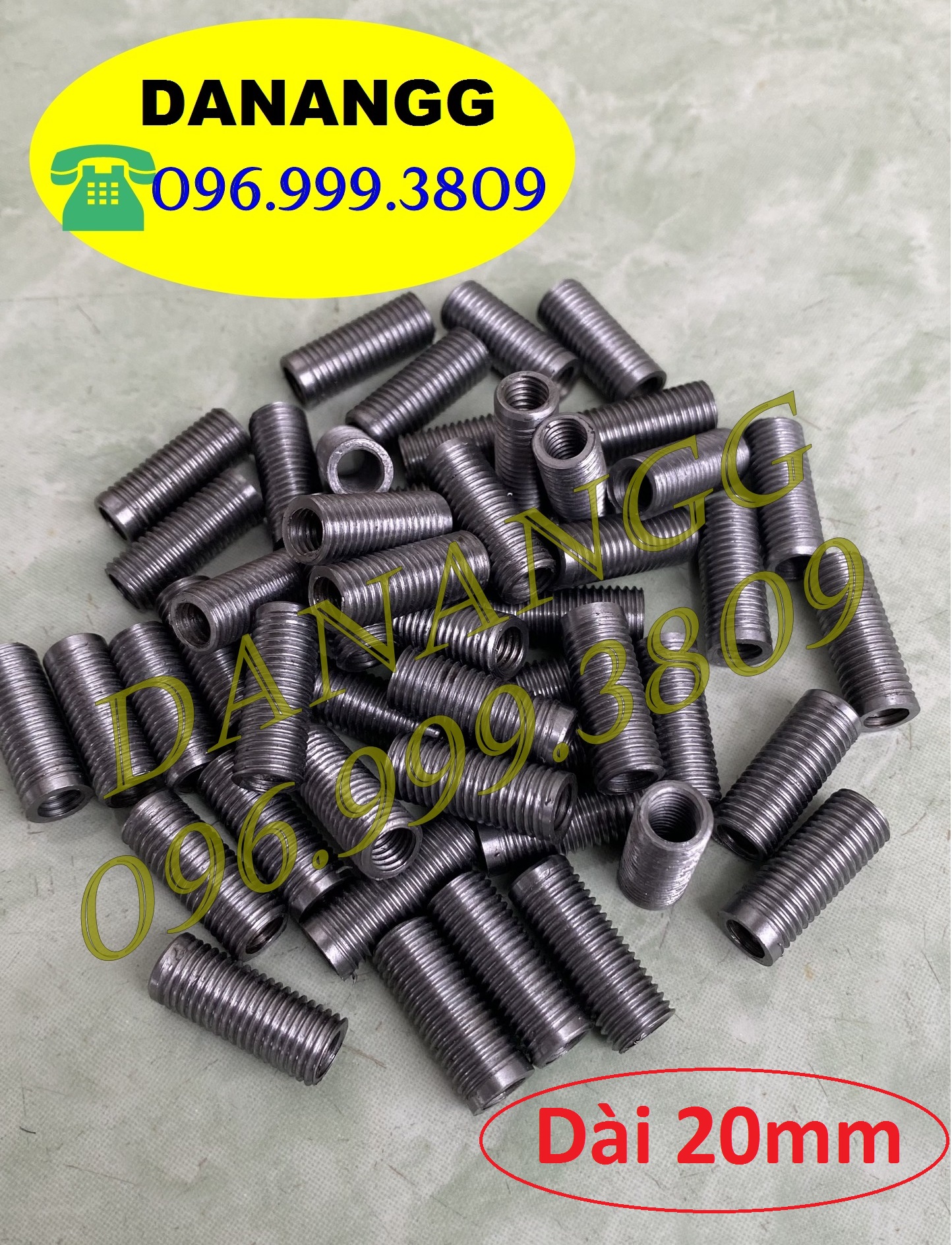 50 ren cấy ốc chân DÀI các loại chất liệu thép