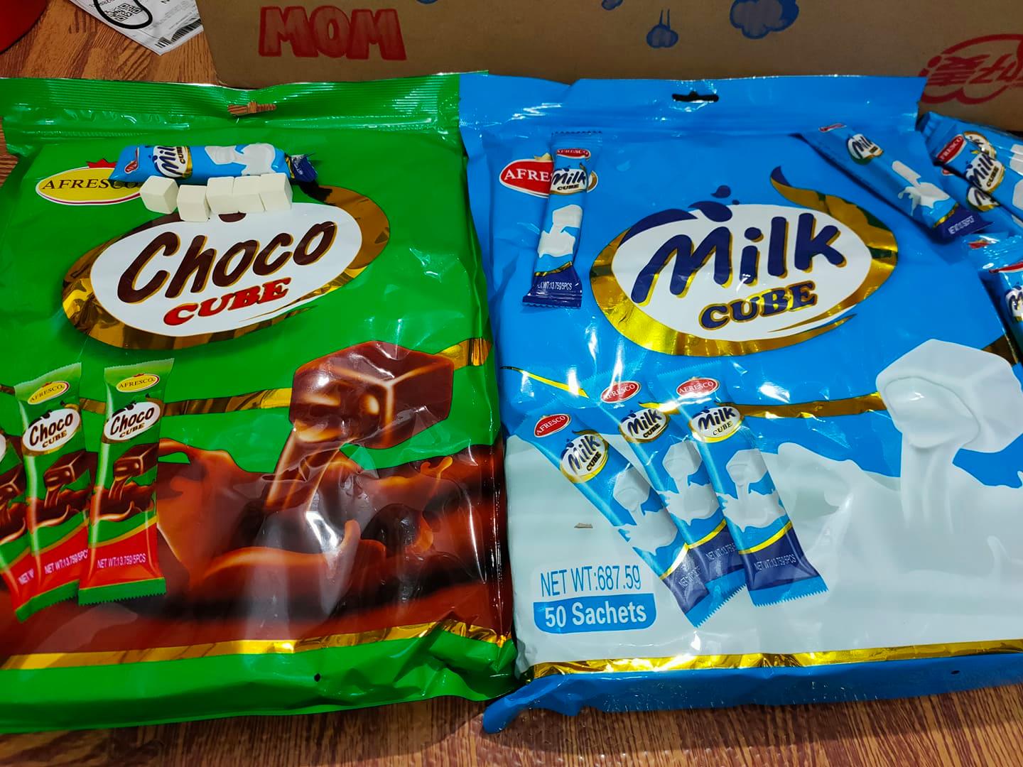 [ Sẵn hàng ] Combo 10 gói ( 13,7gr/gói - khoảng 50 viên ) Kẹo viên sữa chua MILK / CHOCO CUBE siêu ngon