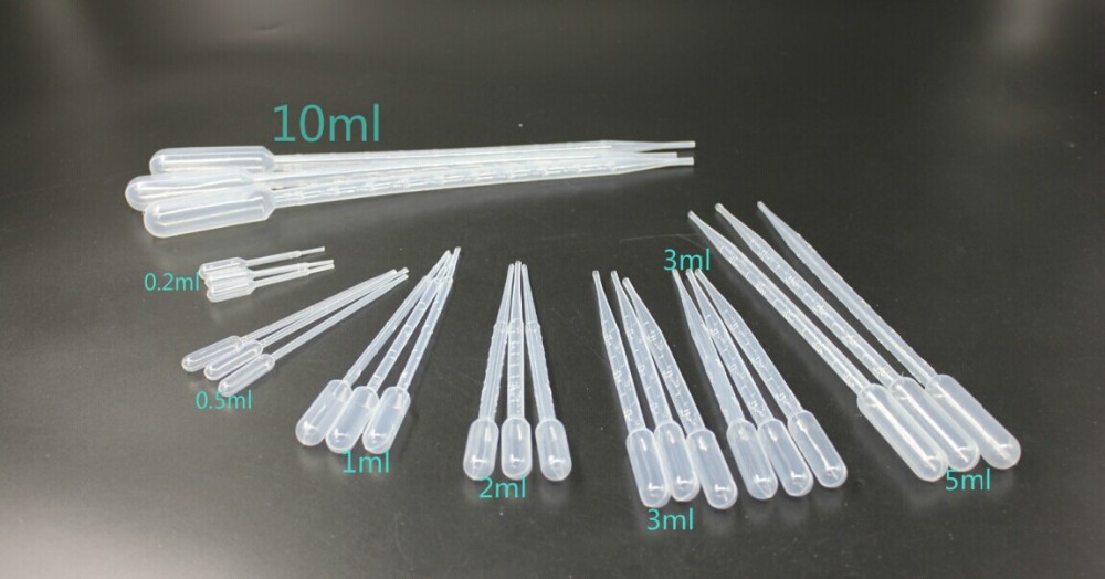 100 Ống hút nhỏ giọt 10ml - túi 100 cái