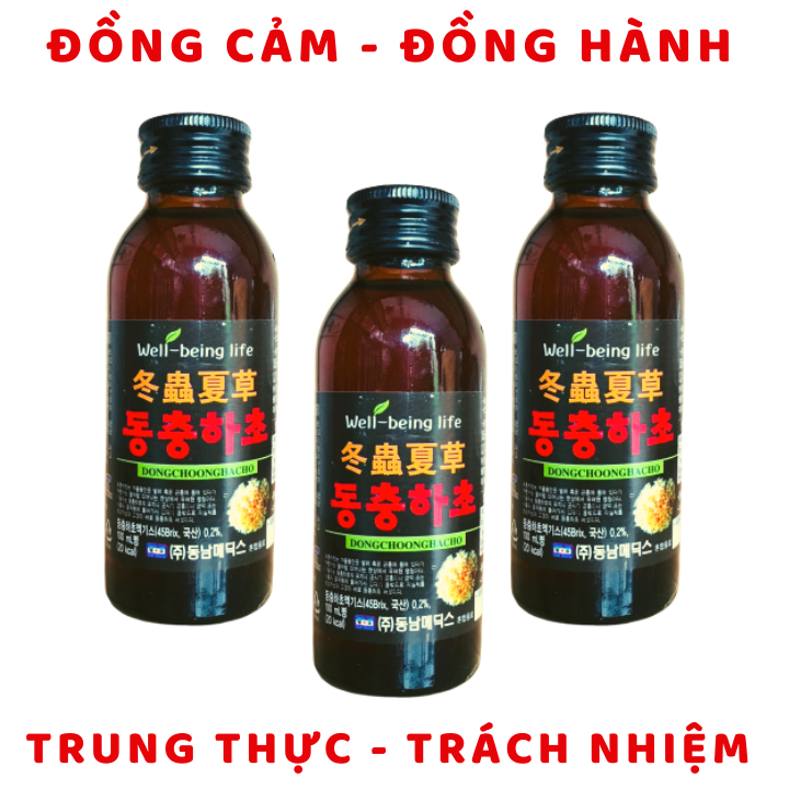 (SỈ TỪ 10 HỘP) 60 chai Nước Đông Trùng Hạ Thảo Hàn Quốc