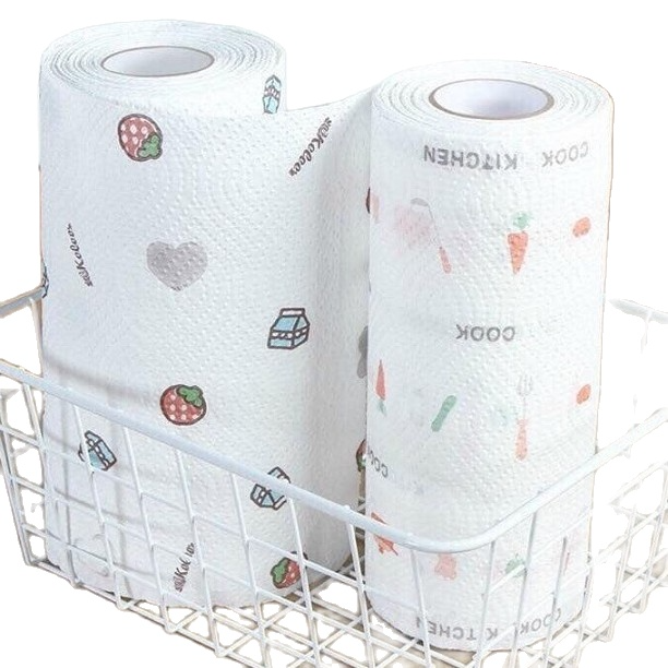 Giấy Lau Đa Năng - Giấy Lau Bếp - Giấy Lau Tay 40 Tờ 1 Cuộn Có Thể Giặt Được