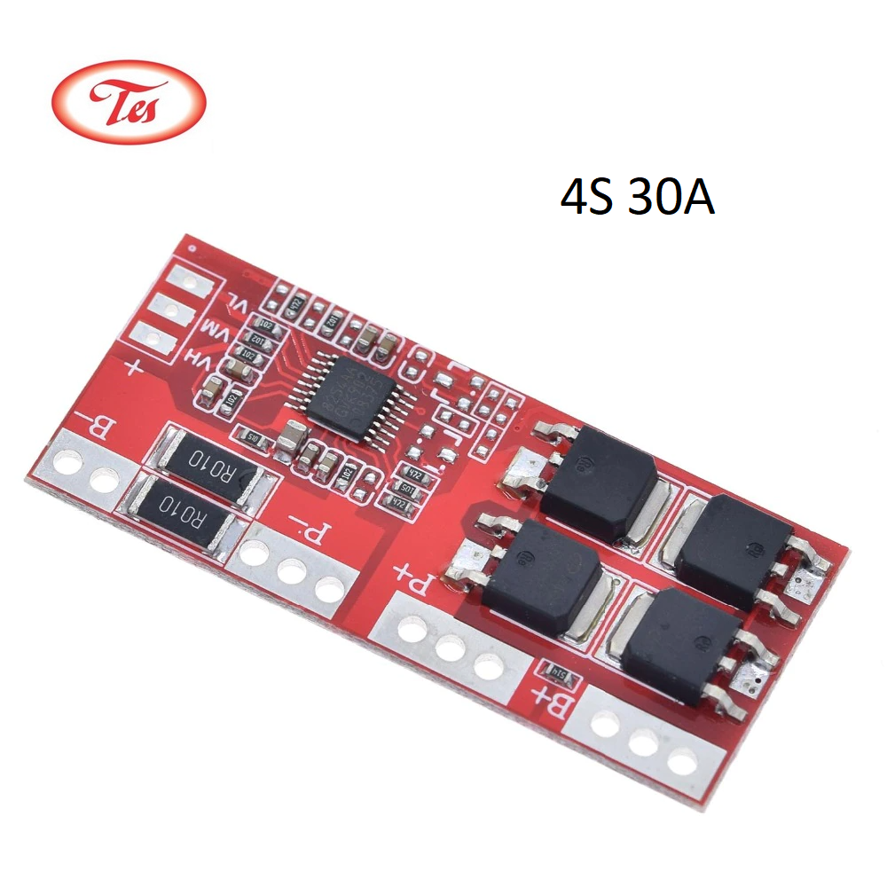 Mạch Sạc Bảo Vệ 4S 30A BMS Pin 18650