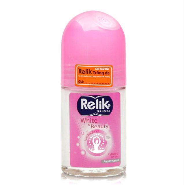 Lăn khử mùi relik trắng da 50ml