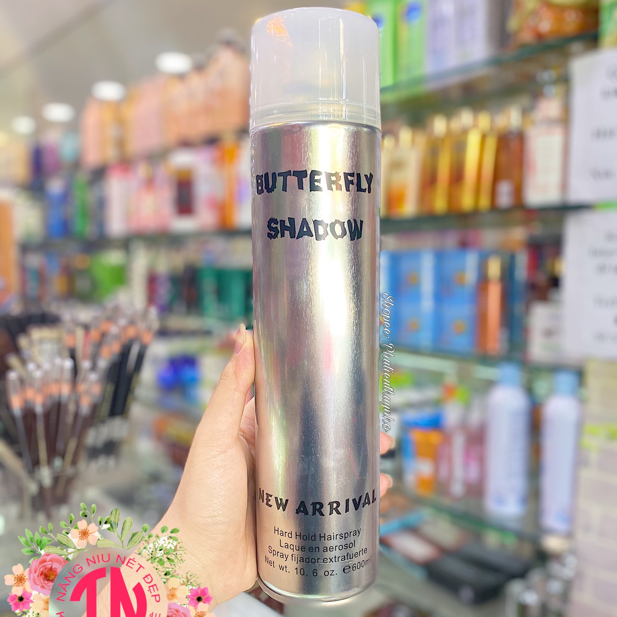 Keo xịt tóc, Gôm xịt tóc Butterfly Shadow - 600ml