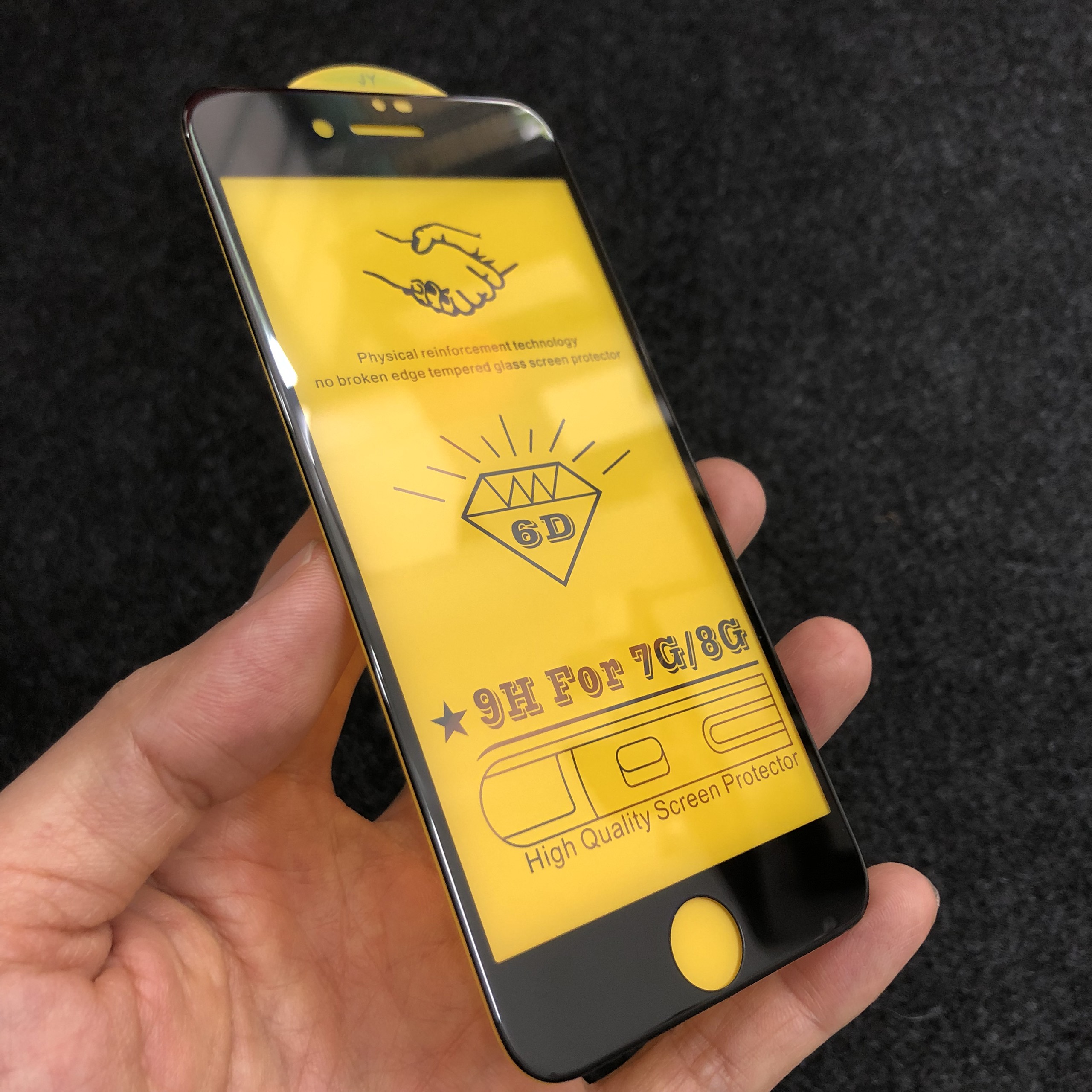 [sale] Kính cường lực iPhone 7 / 8 (Đen) kính full màn loại dày