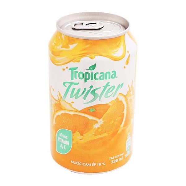 [Siêu thị WinMart] - Nước ép cam Twister Tropicana lon 320ml
