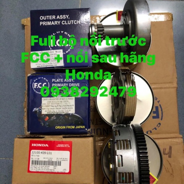 Full bộ nồi trước + sau wave s 110/ rsx 110/ w blacle 110/ rsx 110 fi zin hãng
