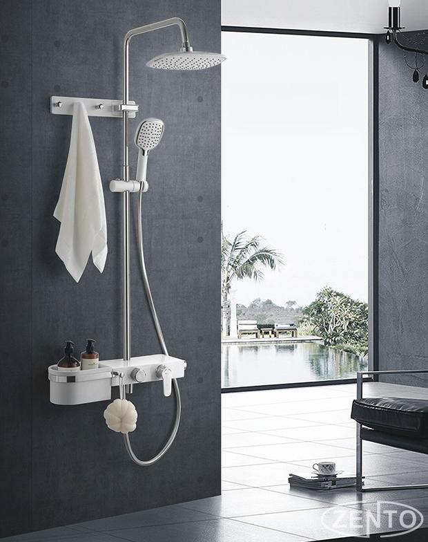 Bộ sen cây nóng lạnh Luxury Shower ZT8023-White