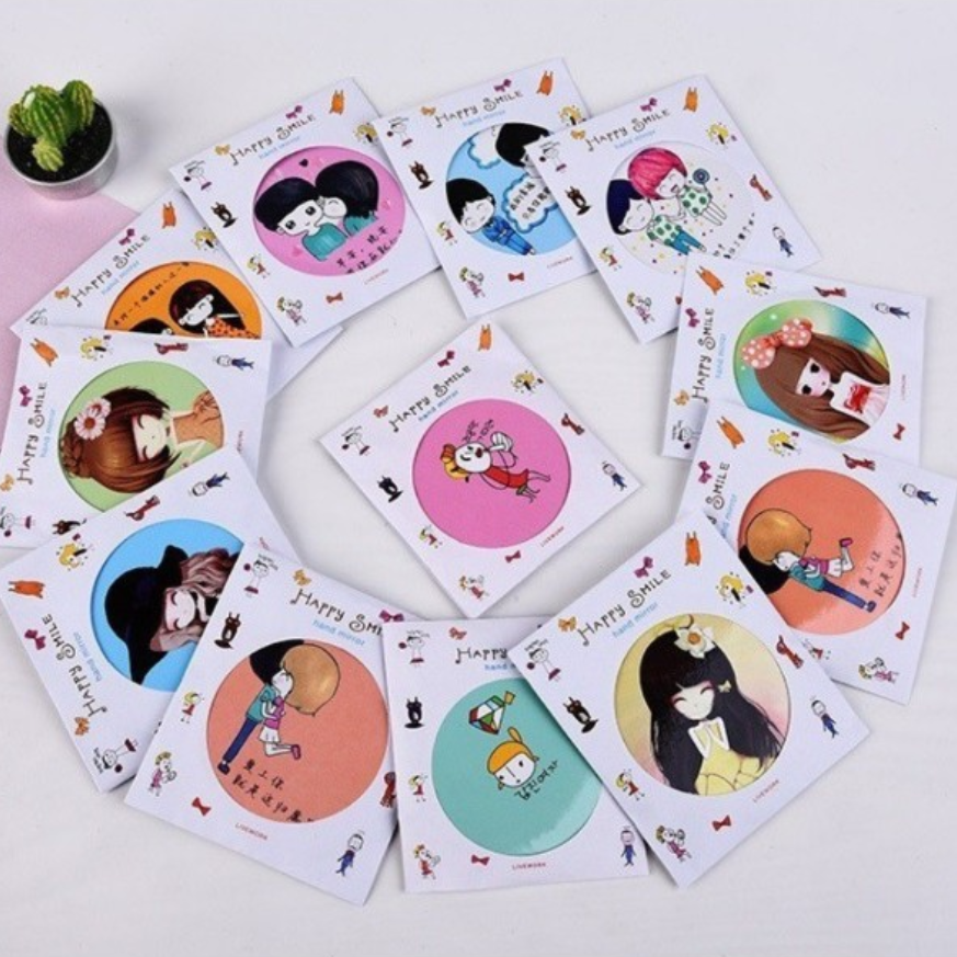 Set 3 chiếc Gương mini dễ thương Hàn Quốc