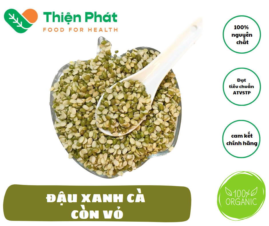 Đậu Xanh Cà Còn Vỏ Loại Ngon 500g