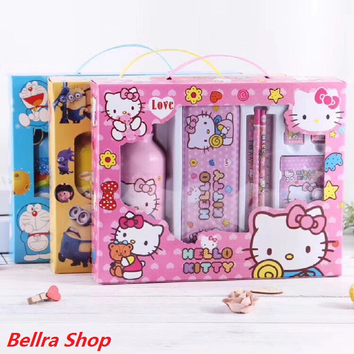 Hộp Dụng Cụ Học Tập 8 Món Cho Bé  Dễ Thương  - BDDHT08